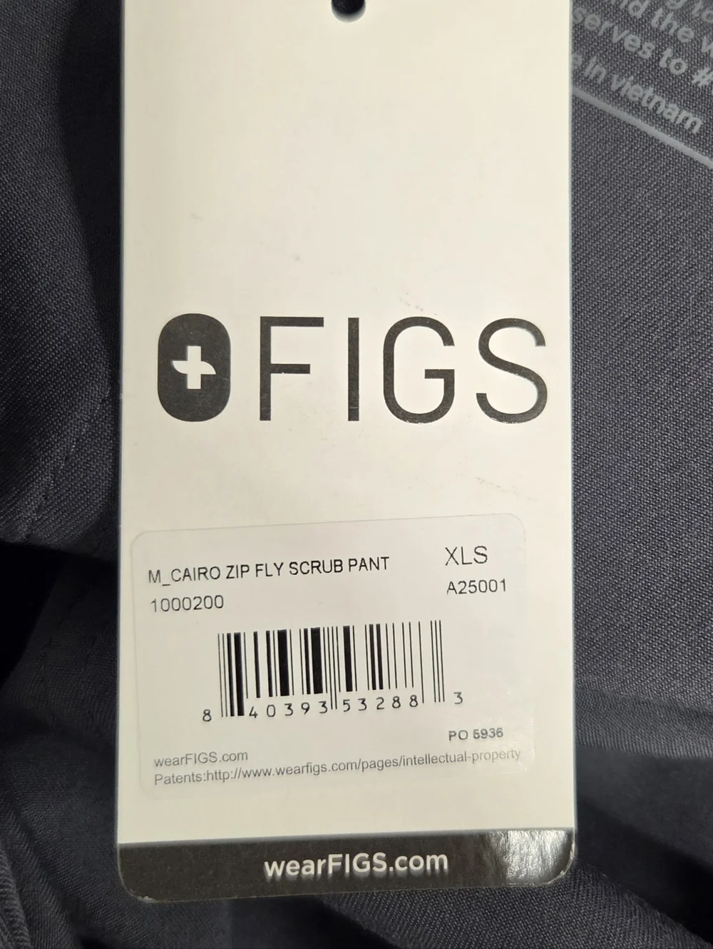 Figs Mens Cairo Cargo Scrub Pants, XL Short Charcoal, NWT Medical